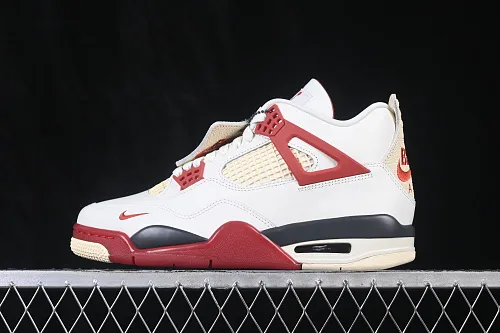 All Categories Air Jordan Jordan Series Basketball Shoes Air Jordan 4 LJR Version Nigel Sylvester x Air Jordan 4 Retro "Brick After Brick" AJ4 Joe 4 White Red Urine Stains 2.0 IQ8055-100